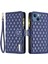 Iphone 13 Mini Telefon Kılıfı Için 5.4 Inç Fermuarı Pocket Rhombus Desen Baskılı Pu Deri Cüzdan Stand Kabuk Mavisi (Yurt Dışından) 1
