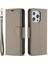Tam Kapak Litchi Grain Manyetik Kapatma Iphone 13 Pro-Grey Için Deri Cüzdan Kılıfı (Yurt Dışından) 1