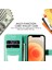 Iphone 13 Pro Telefon Kılıfı Ayarlanabilir Stand Tasarım Çiçek Desenli Cüzdan Deri Telefon Koruyucu Kılıf Strap 6.1 Inç-Yeşil (Yurt Dışından) 3