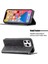 Iphone 13 Pro Telefon Kılıfı 6.1 Inç Güçlü Mıknatıs Geometrik Ekleme Deseni Deri Kılıf Kart Tutucu Kabuğu Stand-Black (Yurt Dışından) 4