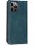 Otomatik Kapanış Manyetik Retro Pu Deri Flip Cüzdan Telefon Kılıfı Iphone 13 Pro 6.1 Inç-Mavi (Yurt Dışından) 3