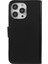Iphone 13 Pro Telefon Kılıfı Için Dayanıklı Manyetik Düz Renk Pu Deri Deri Folio Cüzdan Stand Flip Kapak Kılıfı Bilek Kayışı 6.1 Inç-Siyah (Yurt Dışından) 3
