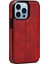 Iphone 13 Pro Telefon Kılıfı Pu Deri+Tpu Manyetik Otomatik Absorbed Stand Kılıfı Kart Tutucu 6.1 Inç-Kırmızı (Yurt Dışından) 3