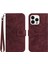 Iphone 13 Pro Max Telefon Kılıfı 6.7 Inç Ayçiçeği Baskılı Pu Deri Tam Koruma Kabuk Cilt Touch Katlanabilir Stand Telefon Cüzdan Kılıfı El Strap-Red (Yurt Dışından) 1
