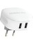 24W Telefon / Tablet Şarj Başlığı 2xusb 2X5V/2.4A - Beyaz 2