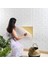 50X50 cm 0,27 M² Beyaz Kendinden Yapışkanlı Duvar Kağıdı Esnek Köpük Panel 3D Boyutlu Tuğla Desen 2