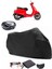 Vespa Sprint 125 Siyah Arka Çanta Uyumlu Motosiklet Branda Su Geçirmez Dayanıklı Kumaş 1