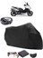 Yamaha Tmax 500 Siyah Arka Çanta Uyumlu Motosiklet Branda Su Geçirmez Dayanıklı Kumaş 1