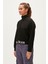 Zoe Half-Zip Siyah Yarım Fermuarlı Kadın Sweatshirt 3