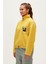 Eva Half-Zip Cider Sarı Yarım Fermuarlu Kadın Polar Sweatshirt 3
