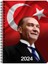 2024 Atatürk Günlük Spiralli Ajanda Cumhurbaşkanı 17X24 1