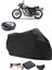 Kawasaki W 800 Siyah Arka Çanta Uyumlu Motosiklet Branda Lüx Premium Kalite 1