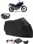 Kawasaki Kle 500 Siyah Arka Çanta Uyumlu Motosiklet Branda Lüx Premium Kalite 1