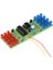 NE555 CD4017 Ic LED Elektronik Işıklar Kitleri Kırmızı Mavi Çift Renkli Dıy Kiti Strobe Elektronik Takım Elbise Yanıp Sönen Işıklar Bileşenleri Dıy (Yurt Dışından) 1