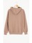 Kahverengi Polarlı Kanguru Cepli Çocuk Kapüşonlu Sweatshirt 17080 4