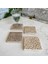 Taş Bardak Altlığı Stone Coasters - 4lü Set Minimalist Çizgiler 2