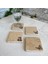 Taş Bardak Altlığı Stone Coasters - 4 Lü Set Kelebekler 2