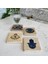 Taş Bardak Altlığı Stone Coasters - 4 Lü Set Hamsa, Nazar Boncuğu 2