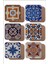 Mandala Temalı Vintage 6'lı Ahşap Bardak Altlığı Seti 1