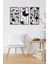 Minimalist Geometrik Ahşap Duvar Dekoru, 3 Lü Tablo 5