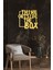 "think Outside The Box" Duvar Dekoru - Süsü, Ahşap Dekoratif Tablo 5