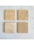 Taş Bardak Altlığı Stone Coasters - 4lü Set Doğal Taş 1