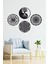 Yaşam Çiçeği, Sri Yantra, Torus ve Yin Yang 4'lü Set Duvar Tablosu 4