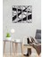Çizgiler Temalı Geometrik Modern Dekoratif Ahşap4'lü Tablo, Duvar Dekoru 4