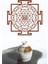 Sri Yantra Mandala Kutsal Geometri Duvar Dekoru-Süsü, Ahşap Dekoratif Tablo - 3 Kahverengi 1