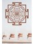 Sri Yantra Mandala Kutsal Geometri Duvar Dekoru-Süsü, Ahşap Dekoratif Tablo - 3 Kahverengi 2