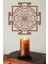 Sri Yantra Mandala Kutsal Geometri Duvar Dekoru-Süsü, Ahşap Dekoratif Tablo - 3 Kahverengi 3