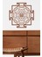 Sri Yantra Mandala Kutsal Geometri Duvar Dekoru-Süsü, Ahşap Dekoratif Tablo - 3 Kahverengi 5
