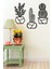 3’lü Kaktüs Set Duvar Dekoru-Süsü, Ahşap Dekoratif Tablo 5
