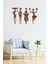 4 Parça Afrikalı Kadın Etnik Desenler Dijital Baskı Mdf Set Ahşap Dekoratif Tablo 5