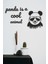 Panda ve Motto Duvar Dekoru - Süsü, Ahşap Dekoratif Tablo 2
