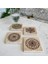 Taş Bardak Altlığı Stone Coasters - 4 Lü Set Yaşam Çiçeği, Lotus, Sri Yantra, Metatron 2