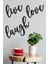 "live Love Laugh" Duvar Dekoru-Süsü, Ahşap Dekoratif Tablo - 3 3