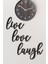 "live Love Laugh" Duvar Dekoru-Süsü, Ahşap Dekoratif Tablo - 3 4