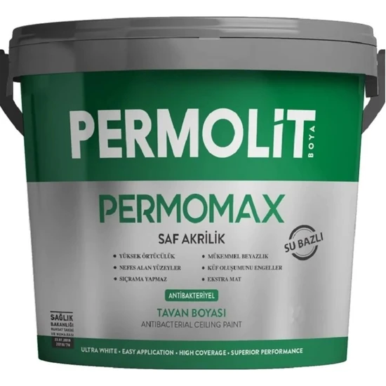 Permolit Permomax Antibakteriyel Tavan Boyası 10 kg