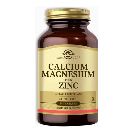 Solgar Calcium Magnesium Plus Zinc 100 Tablet