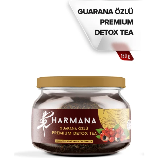 Harmana Guarana Özlü Premium Detox Tea Net 150 gr (60 Günlük Kullanım)