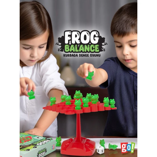 Go Toys Kurbağa Denge Ebeveyn Çocuk Etkileşimi Oyunu Eğitici Oyuncak Kutu Oyunu