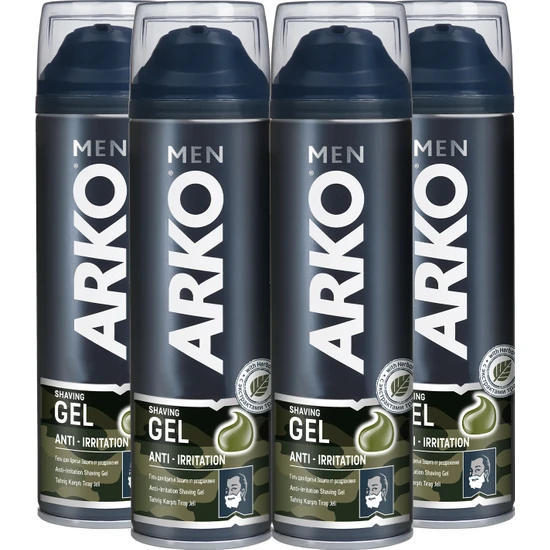 Arko Anti-Irritatıon Tıraş Jeli 200ml X 4 Adet