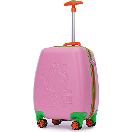 Wexta Disney Serisi 410 Pembe Kız Çocuk Valizi / Seyahat Bavulu