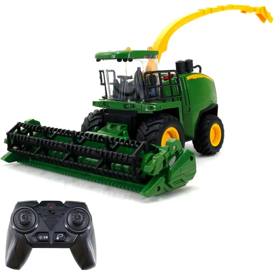 Mofy Baby 1:24 Ses ve Buhar Efektli Uzaktan Kumandalı Biçerdöver Harvester Tarım Makinesi