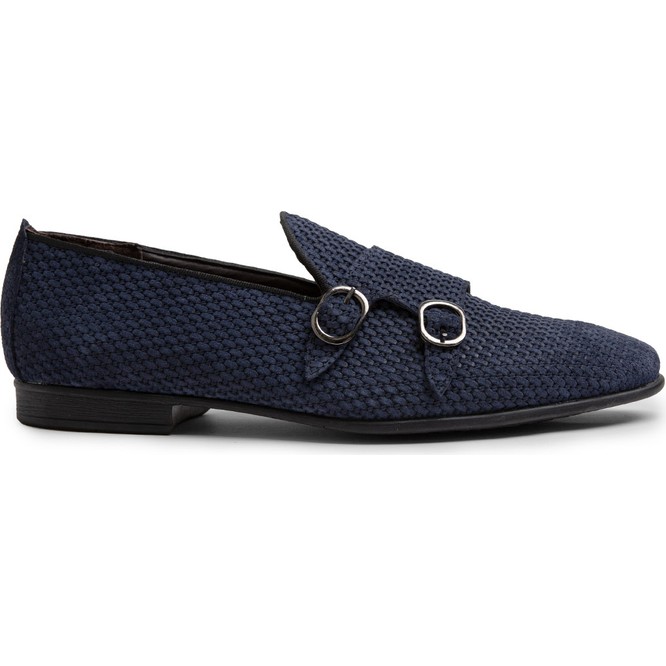 Deery Nubuk Lacivert Püsküllü Erkek Loafer Ayakkabı - 01704Mlcvc03
