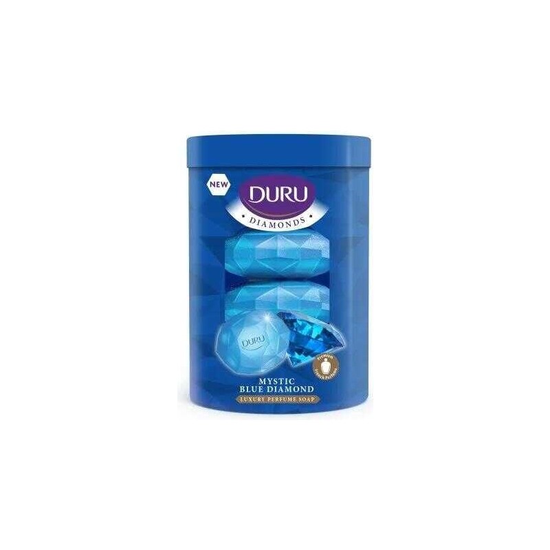 Duru Diamonds Katı Sabun 4×90 gr Lüks Parfüm ile Cilt Temizliği ve Bakımı
