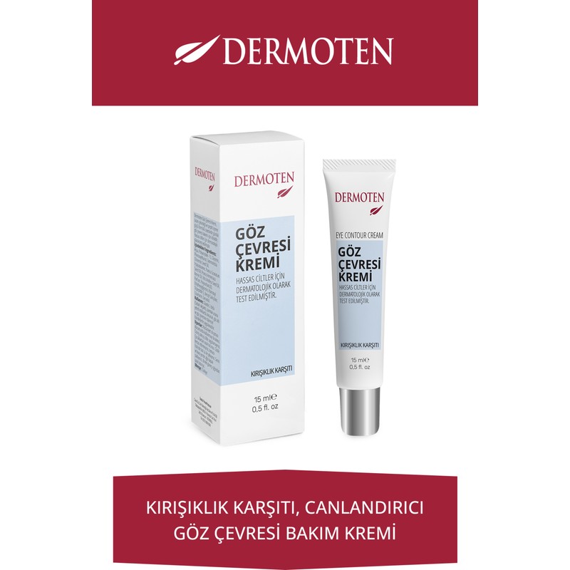 Dermoten Göz Çevresi Aydınlatıcı ve Bakım Kremi 15 ml