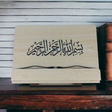 İsfahan TA Kitap Okuma Standı Masaüstü Ahşap Kuran Rahlesi Tablet Tutucu