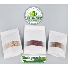 Doypack Mat Beyaz Kilitli Doypack 13X22,5 (250 Gr.) 50-100-250 Adet